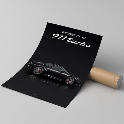 print of porsche 911 turbo poster