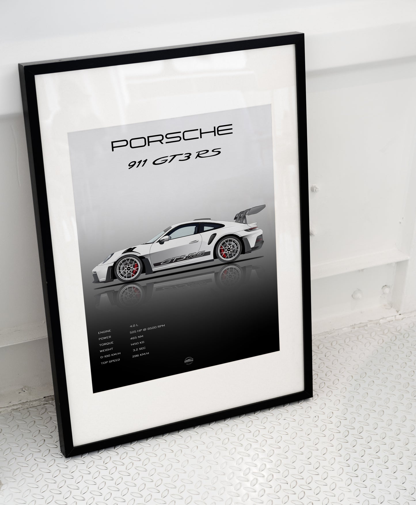 Porsche 911 GT3RS Spec Poster