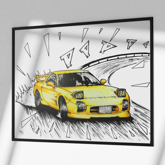 Original Mazda RX7 FD3S Drawing