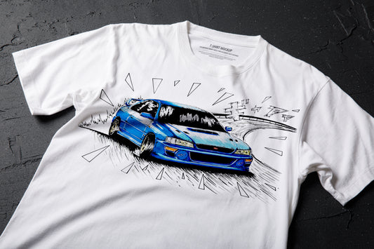 initial d tshirt, subaru 22b tshirt, initial d subaru tshirt